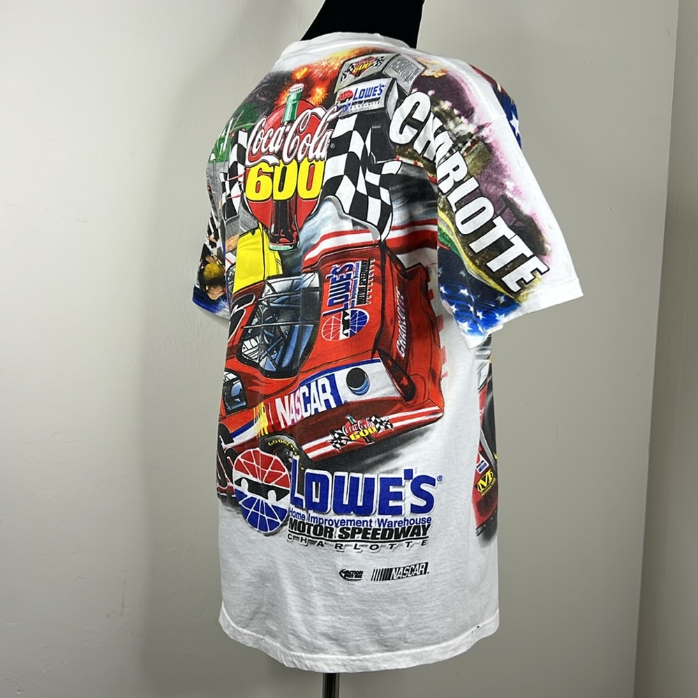 HASE AUTHENTICS Nascar Charlotte Signed Dale Earnhardt Tee M - Picture 9 of 11
